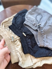 CB297- combo 3 quần gió túi hônp cạp chun màu basic trẻ em