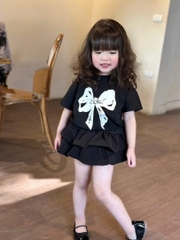 CB223-Combo 3 áo hoa cộc tay chất cotton bé gái