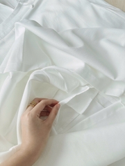 SET578- Set kẻ xanh cộc đính hoa nổi viền ren chân chất kẻ mát