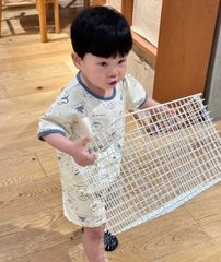 CB361- Combo 2 bộ puppy viền chất cotton đẹp