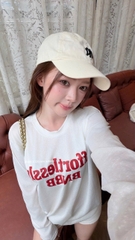 A792-Áo thun giấy trắng chữ đỏ BNBB