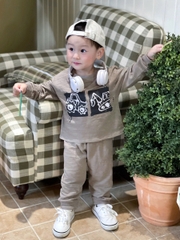 CB380-Combo 2 bộ thun xước dài tay ô tô bé trai