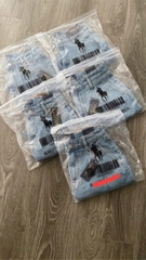 Quan043- Quần  short jeans xanh nhạt hàng nhà máy full tem