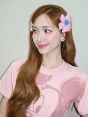 A318- Áo thun hồng Donal in đẹp dáng suông