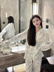 SET352-Bộ lụa dài tay QUẢNG CHÂU màu xanh đá nhạt