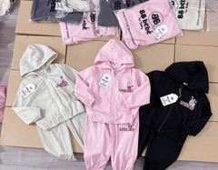 Bn174-Bộ gió thu đông bé gái LABUBU có mũ VNXK