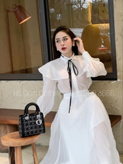 Set 3 chi tiết màu trắng dập ly chân cao cấp