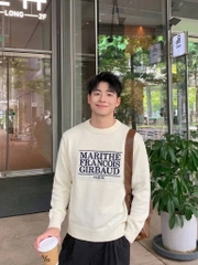 A682- Áo len nam 3 màu dài tay chữ Than- ghi-be