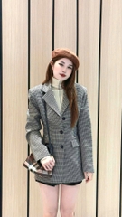 💎 SET431-SET ÁO LEN HÀN CỔ CAO MIX  QUẦN  NƠ ☘️