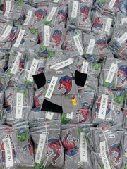 BT550-Bộ thun cộc bé trai Siêu nhân xám đen