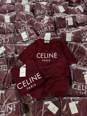 A212-Áo thun đỏ rượu  CE.LIN dáng suông loại đẹp
