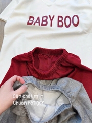 set449-Set zip BABY BOO 3 MÀU đanh mịn