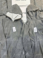 A262- Áo nắng dáng dài 120cm chất Cotton Umi 8 màu mũ chùm S 43-52kg  ,M 52-57kg , L 57-62kg