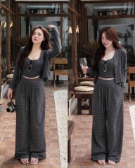 set1030- Set 3 xhi tiết chất zip dày dặn màu kẻ xám