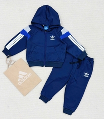 Bn142-Bộ nỉ Das xanh than bé trai