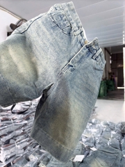 QUAN028-Quần jean đùi ống rộng