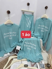 a665-Áo thun giấy dài tay dáng oversize Quảng châu