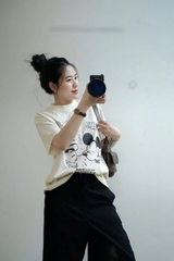 A475-Áo phông màu be MICLEY MOUSE nhà máy nét đẹp dáng s=suông