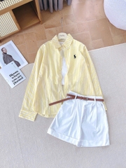 set609- set 4 kèm sơ mi mix cùng quần short + áo tặng belt 4 màu