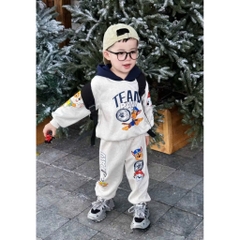 Bt752- Bộ nỉ bông CỨU HỘ full cao cấp ko vỡ - mũ 2 lớp