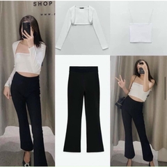 Quần ống loe chất tăm HÀN