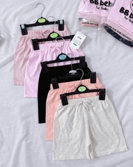 Cb317- combo 5 quần thun tông hồng quần cạp chun