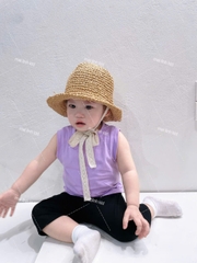 CB246-Combo 4 bộ trơn sắc màu bé gái mix legging chất xip đẹp