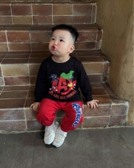 BT1069-Combo bộ nỉ dài tay siêu nhân bé 8-25kg
