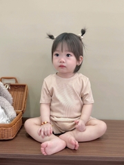 BT298-Bộ tăm HÀN màu trơn 4 màu MINKY MOM chất đẹp