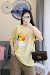 A499-Áo thun suông vịt vàng
