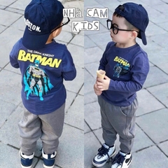 BN215-BỘ THU ĐÔNG BATMAN áo cotton mix quần nỉ bé trai VNXK