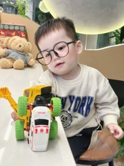 BN145-(8-27kg) Bộ thu đông bé trai dài tay nỉ da cá NY trắng đen VNXK