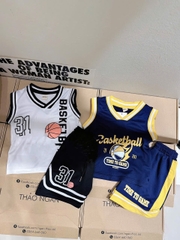 CB346- Combo 2 bộ bóng rổ VÀNg Xanh chất thông hơi