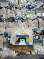 SET493-Bộ cộc  nữ áo thun suông Gc phối quần nỉ cộc