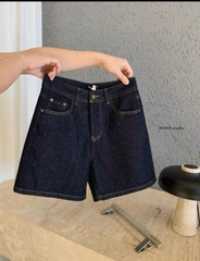 Quan098- Quần short jean xanh than We