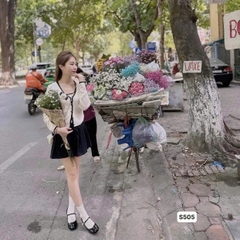 Combo 10 đôi tất cổ cao tăm Hàn 3 màu