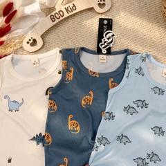 BT974- Combo 3 bộ balo thông hơi oto xanh bé trai