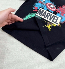 BT173 - Bộ cotton MARVEL loang đen mix quần cua màu rêu