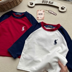 BT1013- Set 4 áo thun dài tay thêu ngựa cho bé