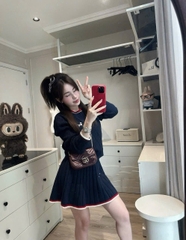 Set765- Set len dài tay 3 màu CV xếp ly hàng Quảng Châu