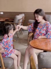 Áo phông đôi mẹ con GẤU SẮC MÀU