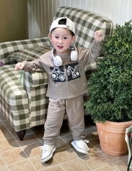 CB380-Combo 2 bộ thun xước dài tay ô tô bé trai