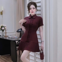 ☘️ dam150- VÁY LI CÚC BỌC 2 MẦU đỏ trắng  ☘️