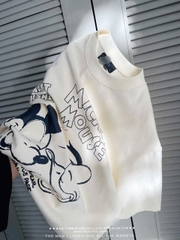 A475-Áo phông màu be MICLEY MOUSE nhà máy nét đẹp dáng s=suông