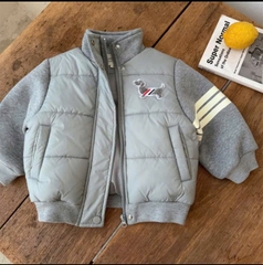 bt786- ái phao thêu cún 3 màu phối nỉ da bo gấu