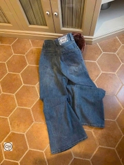 QUAN121- Quần JEANS xanh suông rộng