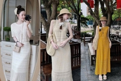 Set693- Set len 3 màu Quàng Châu chân váy 2 lớp