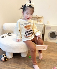 BN061- Bộ nỉ WONDERLA trẻ em VNXK