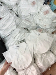 A374- Set 2 Cổ áo sơ mi trắng chất kak lua