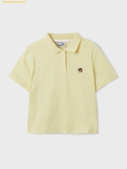 A247- Áo polo Gấu thêu màu vàng nhà máy full tem